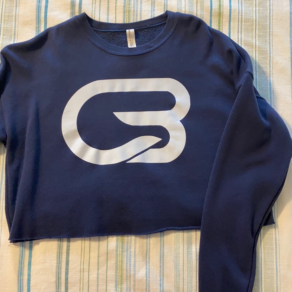 CycleBar cropped sweatshirt. Unofficial